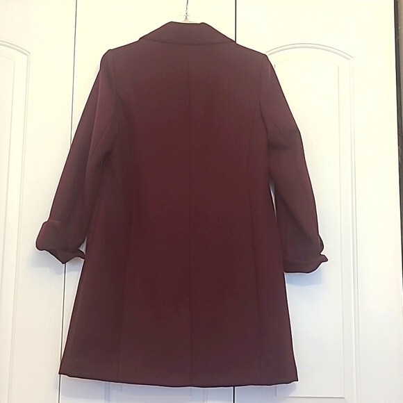 Dorothy Perkins Classic Two Button Single Breasted Rolled Cuff 3/4 Coat Size 10 - Picture 3 of 12